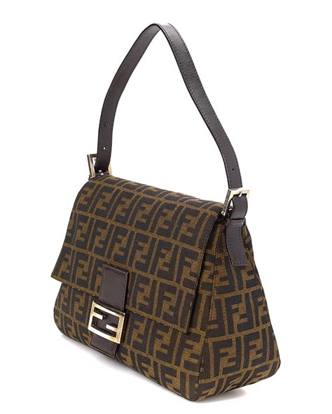 fendi zucca baguette shoulder bag|fendi shoulder bag vintage.